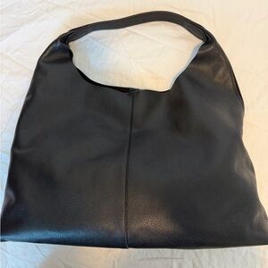 & Other Stories Black Leather Hobo Bag